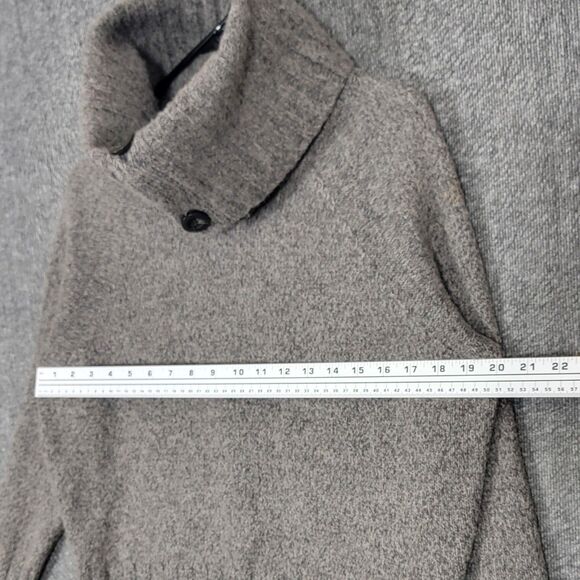 Ann Taylor Sweater Womens Small Brown Lambswool Blend Wide Collar Cowlneck - Picture 6 of 11